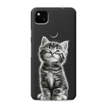 Силиконовый чехол на Google Pixel 4a с принтом Котенок