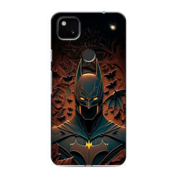 Силиконовый чехол на Google Pixel 4a с принтом Batman Бэтмен