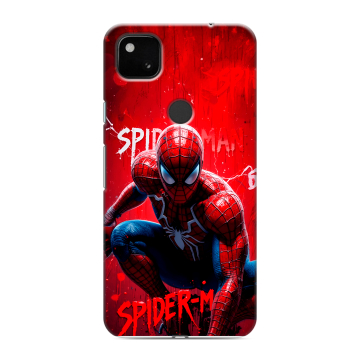 Силиконовый чехол на Google Pixel 4a с принтом Spiderman Человек паук Силиконовый чехол на Google Pixel 4a с принтом Spiderman Человек паук