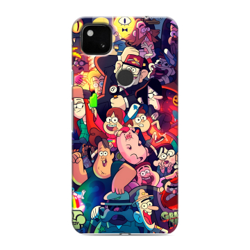 Силиконовый чехол на Google Pixel 4a с принтом Gravity Falls Гравити Фолз Силиконовый чехол на Google Pixel 4a с принтом Gravity Falls Гравити Фолз