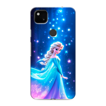 Силиконовый чехол на Google Pixel 4a с принтом Холодное сердце Frozen Силиконовый чехол на Google Pixel 4a с принтом Холодное сердце Frozen
