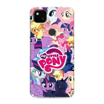 Силиконовый чехол на Google Pixel 4a с принтом My little pony Дружба чудо