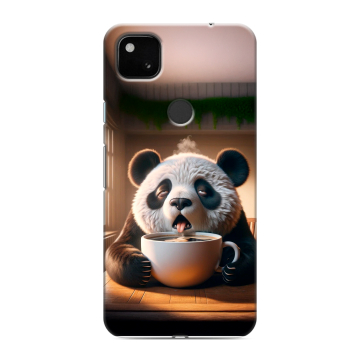 Силиконовый чехол на Google Pixel 4a с принтом смешная панда