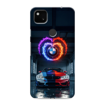 Силиконовый чехол на Google Pixel 4a с принтом BMW БМВ Силиконовый чехол на Google Pixel 4a с принтом BMW БМВ