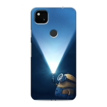 Силиконовый чехол на Google Pixel 4a с принтом Миньоны Силиконовый чехол на Google Pixel 4a с принтом Миньоны