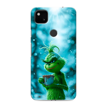 Силиконовый чехол на Google Pixel 4a с принтом Новый год гринч