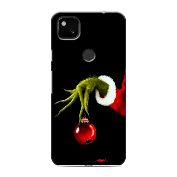 Силиконовый чехол на Google Pixel 4a с принтом Новый год Гринч
