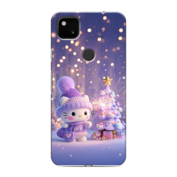 Силиконовый чехол на Google Pixel 4a с принтом Новый год Силиконовый чехол на Google Pixel 4a с принтом Новый год
