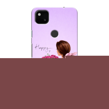 Силиконовый чехол на Google Pixel 4a с принтом женский
