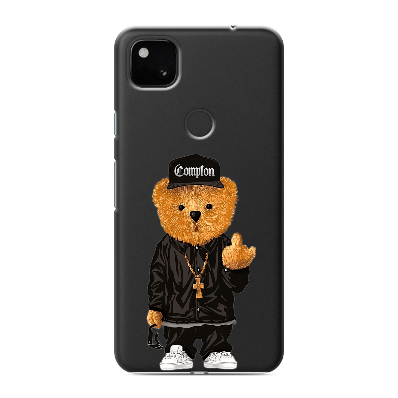 Силиконовый чехол на Google Pixel 4a с принтом Мишка Силиконовый чехол на Google Pixel 4a с принтом Мишка