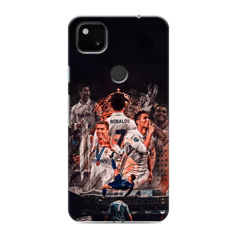Силиконовый чехол на Google Pixel 4a с принтом Реал Роналдо Real Ronaldo Силиконовый чехол на Google Pixel 4a с принтом Реал Роналдо Real Ronaldo
