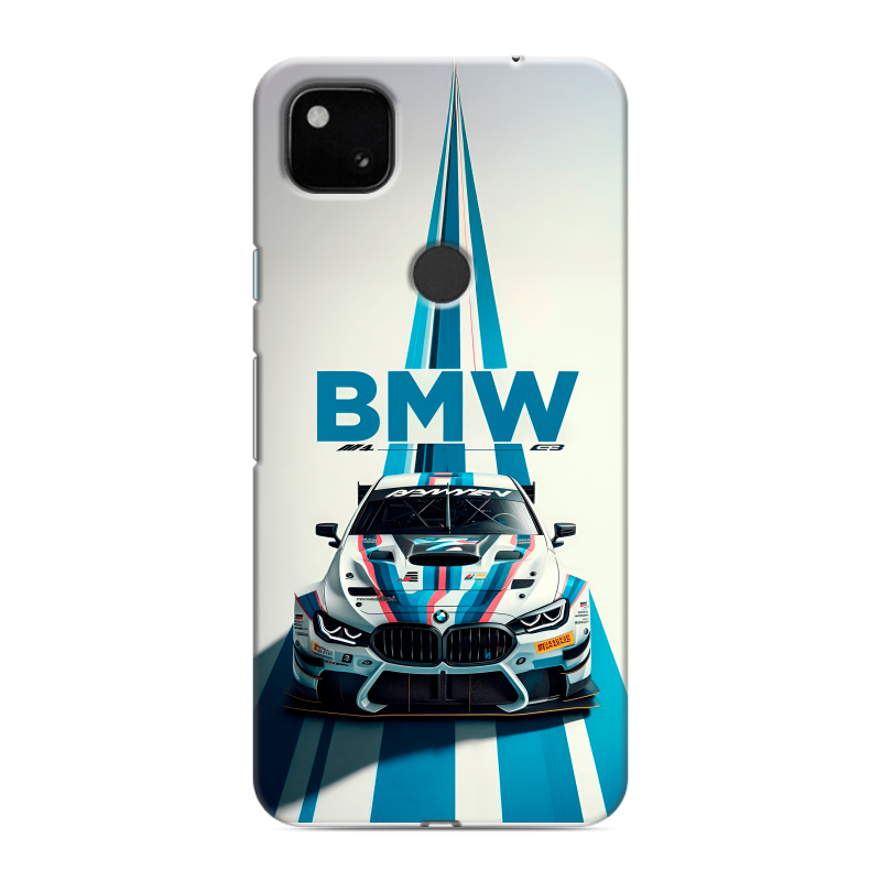 Силиконовый чехол на Google Pixel 4a с принтом БМВ BMW Силиконовый чехол на Google Pixel 4a с принтом БМВ BMW