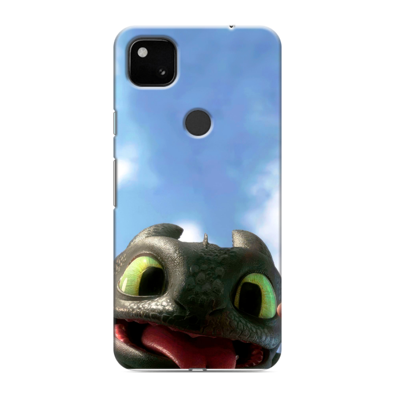Силиконовый чехол на Google Pixel 4a с принтом Как приручить дракона Силиконовый чехол на Google Pixel 4a с принтом Как приручить дракона