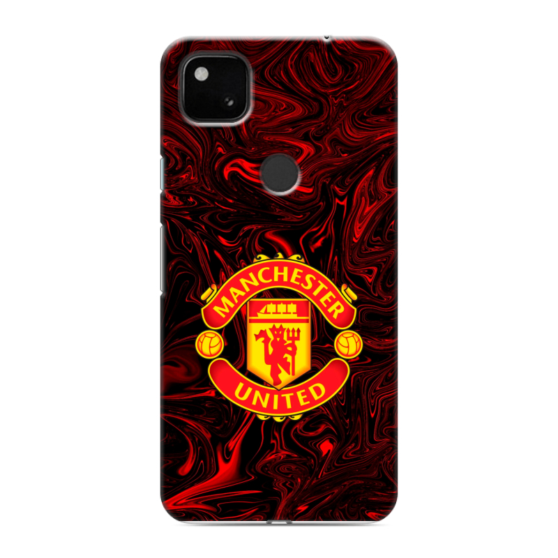 Силиконовый чехол на Google Pixel 4a с принтом Manchester United Силиконовый чехол на Google Pixel 4a с принтом Manchester United