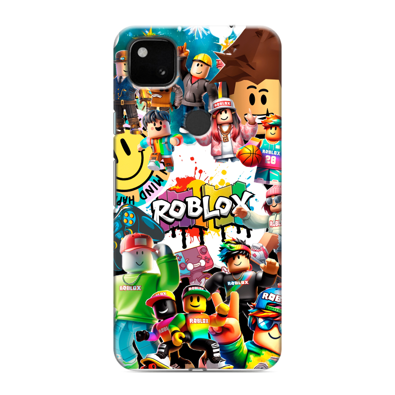 Пластиковый чехол на Google Pixel 4a с принтом Roblox Роблокс Пластиковый чехол на Google Pixel 4a с принтом Roblox Роблокс