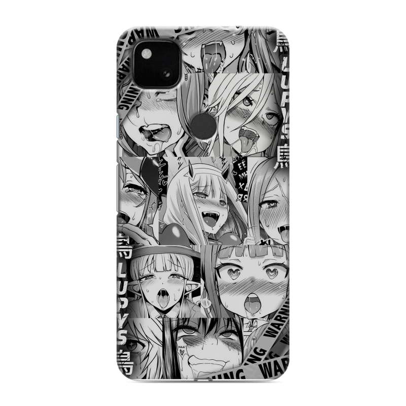 Силиконовый чехол на Google Pixel 4a с принтом Ahegao Ахегао Аниме Силиконовый чехол на Google Pixel 4a с принтом Ahegao Ахегао Аниме