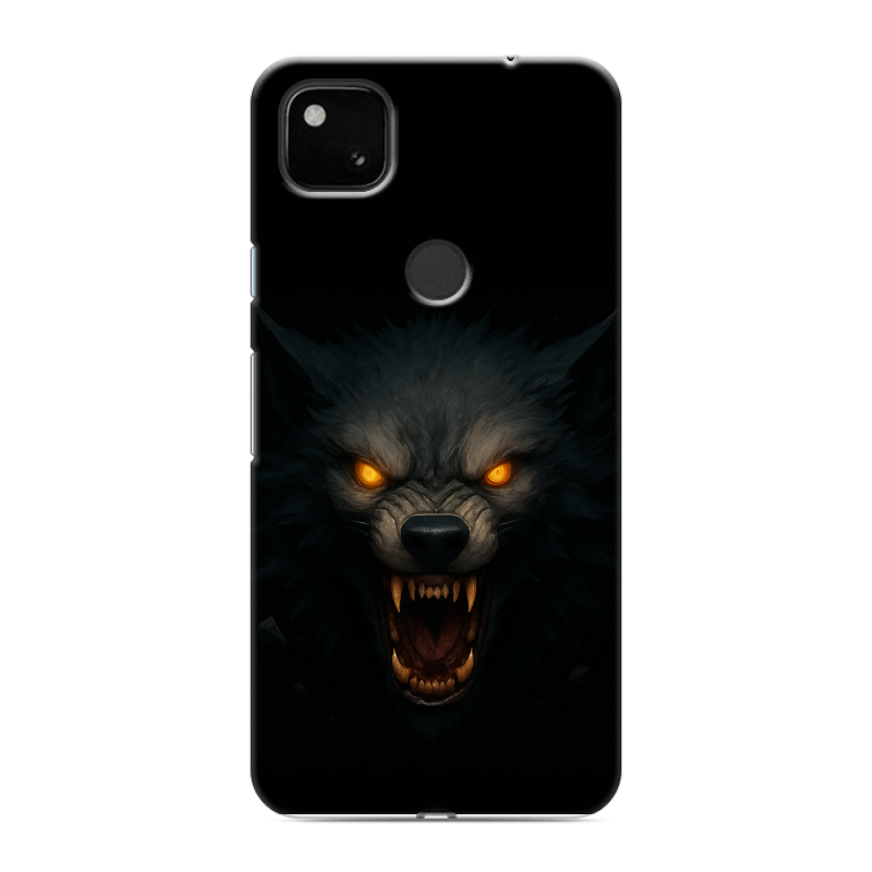 Пластиковый чехол на Google Pixel 4a с принтом Волк Пластиковый чехол на Google Pixel 4a с принтом Волк