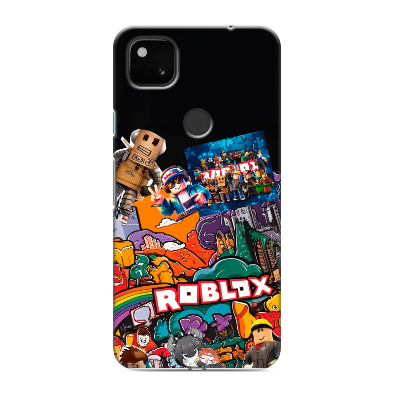 Силиконовый чехол на Google Pixel 4a с принтом Roblox Роблокс Силиконовый чехол на Google Pixel 4a с принтом Roblox Роблокс