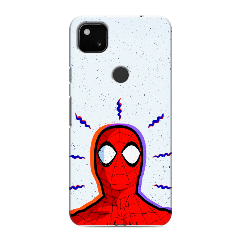 Силиконовый чехол на Google Pixel 4a с принтом Spiderman Человек паук Силиконовый чехол на Google Pixel 4a с принтом Spiderman Человек паук
