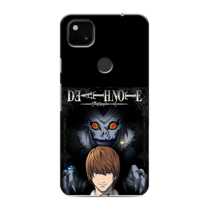 Пластиковый чехол на Google Pixel 4a с принтом Death note Тетрадь смерти Пластиковый чехол на Google Pixel 4a с принтом Death note Тетрадь смерти