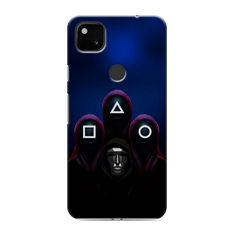 Силиконовый чехол на Google Pixel 4a с принтом Игра Кальмара Силиконовый чехол на Google Pixel 4a с принтом Игра Кальмара