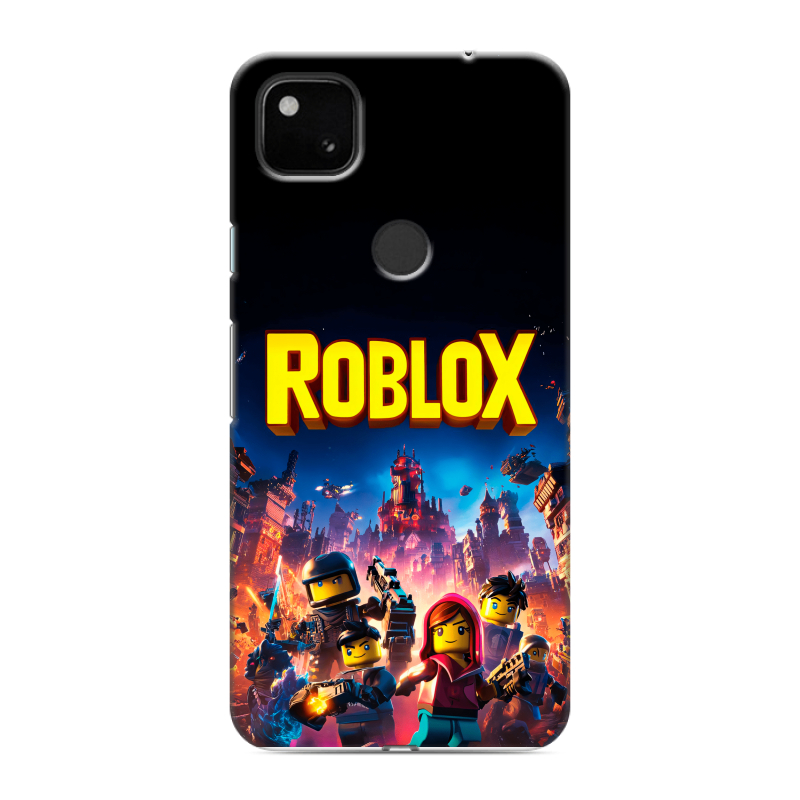 Силиконовый чехол на Google Pixel 4a с принтом Roblox Роблокс Силиконовый чехол на Google Pixel 4a с принтом Roblox Роблокс