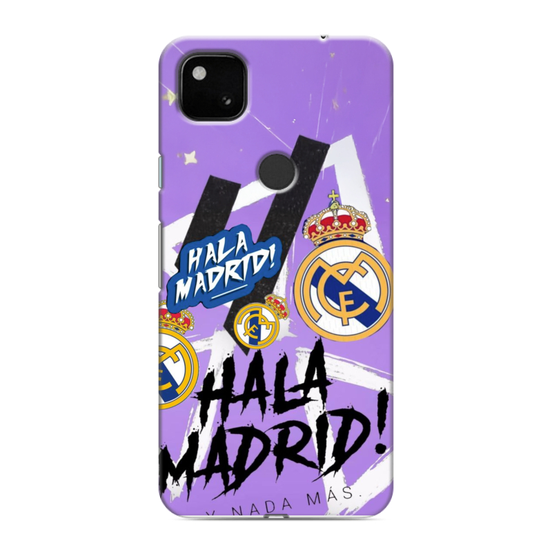 Силиконовый чехол на Google Pixel 4a с принтом Real Madrid Реал Мадрид Силиконовый чехол на Google Pixel 4a с принтом Real Madrid Реал Мадрид