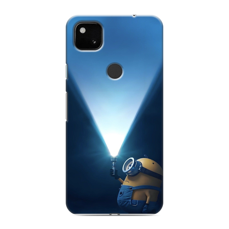 Пластиковый чехол на Google Pixel 4a с принтом Миньоны Пластиковый чехол на Google Pixel 4a с принтом Миньоны