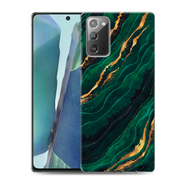 Силиконовый чехол на Samsung Galaxy Note 20 с принтом Мрамор зеленое золото Силиконовый чехол на Samsung Galaxy Note 20 с принтом Мрамор зеленое золото
