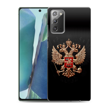 Силиконовый чехол на Samsung Galaxy Note 20 с принтом Герб России Силиконовый чехол на Samsung Galaxy Note 20 с принтом Герб России