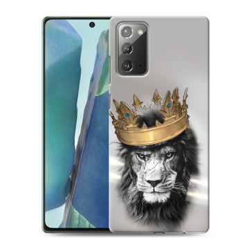 Силиконовый чехол на Samsung Galaxy Note 20 с принтом Лев с короной Силиконовый чехол на Samsung Galaxy Note 20 с принтом Лев с короной