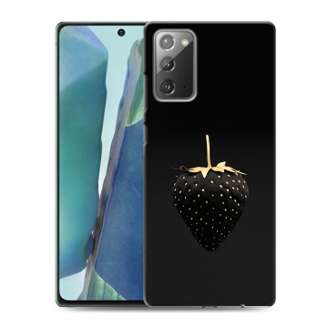 Силиконовый чехол на Samsung Galaxy Note 20 с принтом Черная клубника Силиконовый чехол на Samsung Galaxy Note 20 с принтом Черная клубника