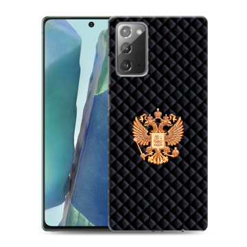 Силиконовый чехол на Samsung Galaxy Note 20 с принтом Герб России принт Силиконовый чехол на Samsung Galaxy Note 20 с принтом Герб России принт