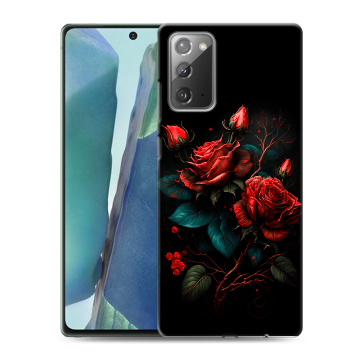 Силиконовый чехол на Samsung Galaxy Note 20 с принтом Розы красные Силиконовый чехол на Samsung Galaxy Note 20 с принтом Розы красные