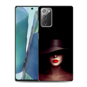 Силиконовый чехол на Samsung Galaxy Note 20 с принтом Девушка в шляпе Силиконовый чехол на Samsung Galaxy Note 20 с принтом Девушка в шляпе