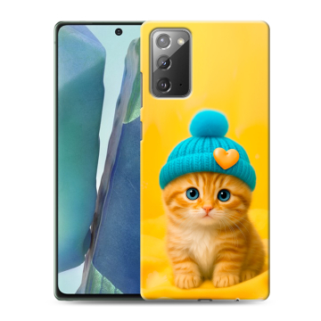 Силиконовый чехол на Samsung Galaxy Note 20 с принтом Котенок в шапке Силиконовый чехол на Samsung Galaxy Note 20 с принтом Котенок в шапке