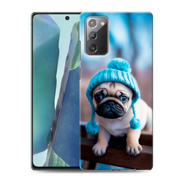Силиконовый чехол на Samsung Galaxy Note 20 с принтом Мопс в шапке Силиконовый чехол на Samsung Galaxy Note 20 с принтом Мопс в шапке