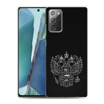 Силиконовый чехол на Samsung Galaxy Note 20 с принтом Герб России