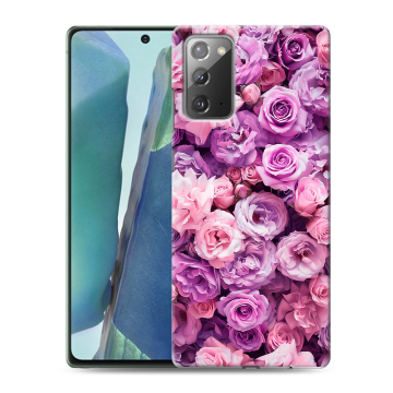 Силиконовый чехол на Samsung Galaxy Note 20 с принтом лавандовые розы