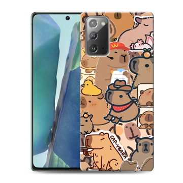 Силиконовый чехол на Samsung Galaxy Note 20 с принтом капибара Силиконовый чехол на Samsung Galaxy Note 20 с принтом капибара