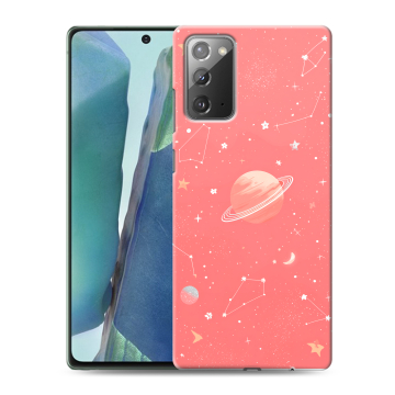 Силиконовый чехол на Samsung Galaxy Note 20 с принтом Розовый космос
