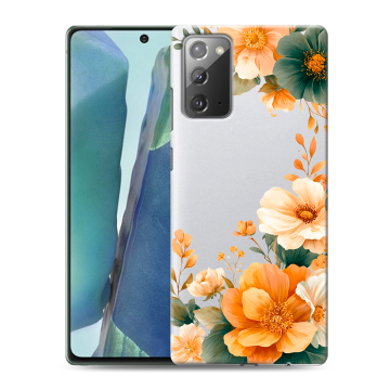 Силиконовый чехол на Samsung Galaxy Note 20 с принтом Цветы принт
