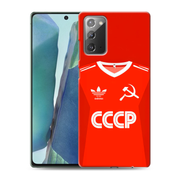 Силиконовый чехол на Samsung Galaxy Note 20 с принтом Флаг Герб СССР