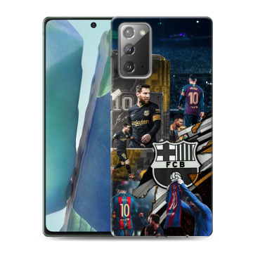 Силиконовый чехол на Samsung Galaxy Note 20 с принтом Messi Barcelona Силиконовый чехол на Samsung Galaxy Note 20 с принтом Messi Barcelona
