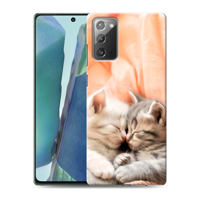 Силиконовый чехол на Samsung Galaxy Note 20 с принтом Котята Силиконовый чехол на Samsung Galaxy Note 20 с принтом Котята