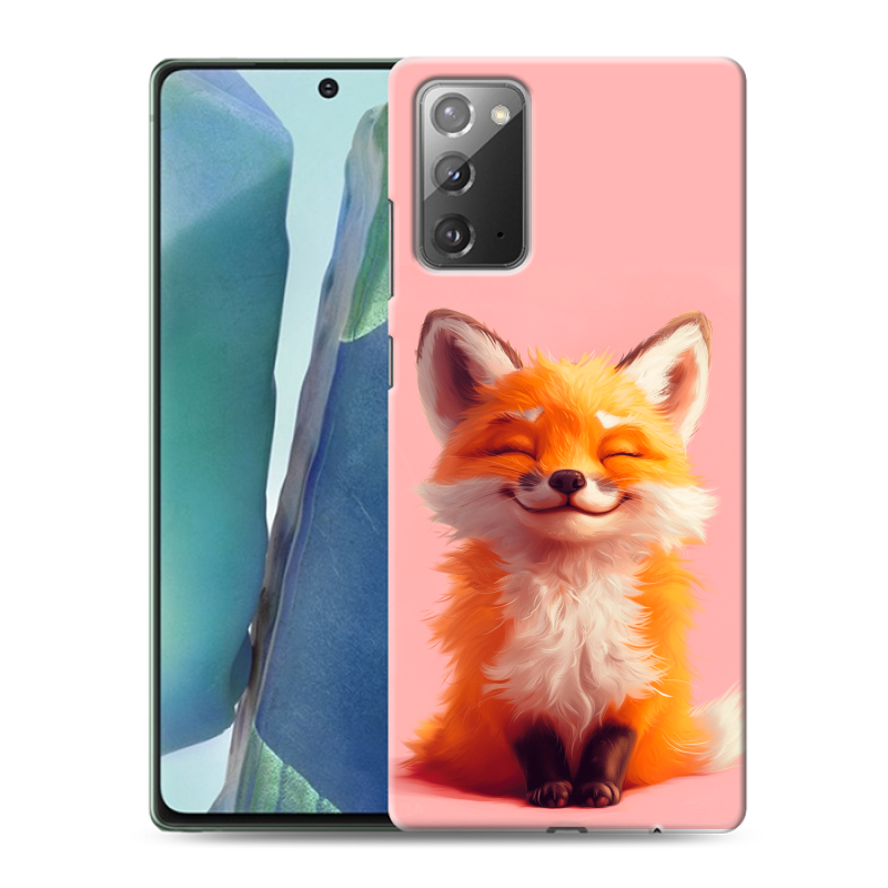 Силиконовый чехол на Samsung Galaxy Note 20 с принтом милая лиса Силиконовый чехол на Samsung Galaxy Note 20 с принтом милая лиса