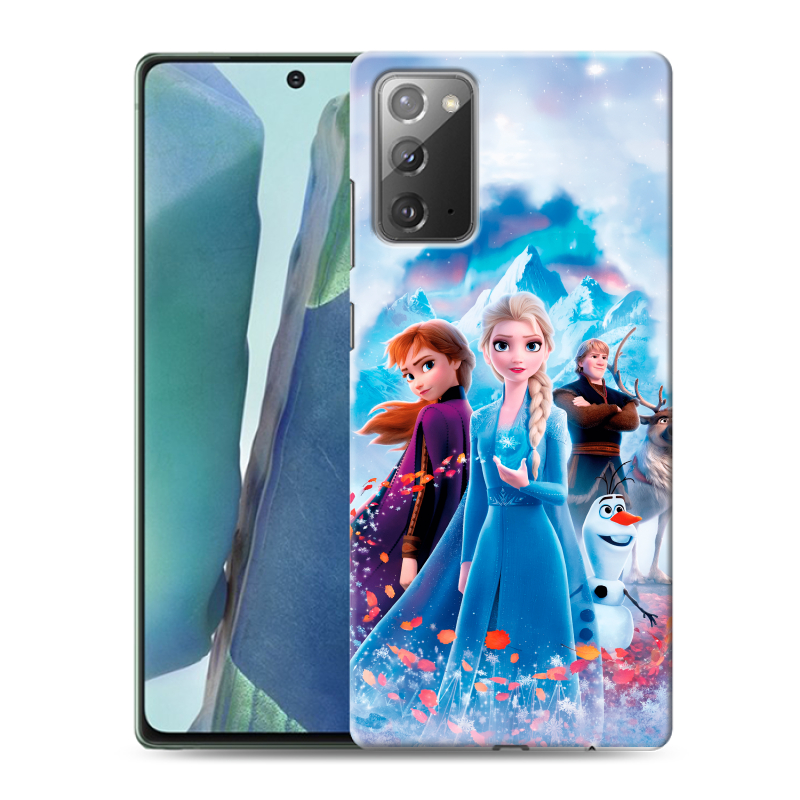 Силиконовый противоударный чехол на Samsung Galaxy Note 20 с принтом Холодное сердце Frozen Силиконовый противоударный чехол на Samsung Galaxy Note 20 с принтом Холодное сердце Frozen