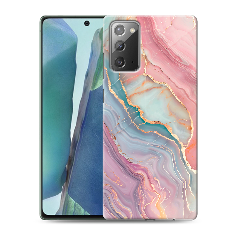 Силиконовый чехол на Samsung Galaxy Note 20 с принтом розовый мрамор Силиконовый чехол на Samsung Galaxy Note 20 с принтом розовый мрамор