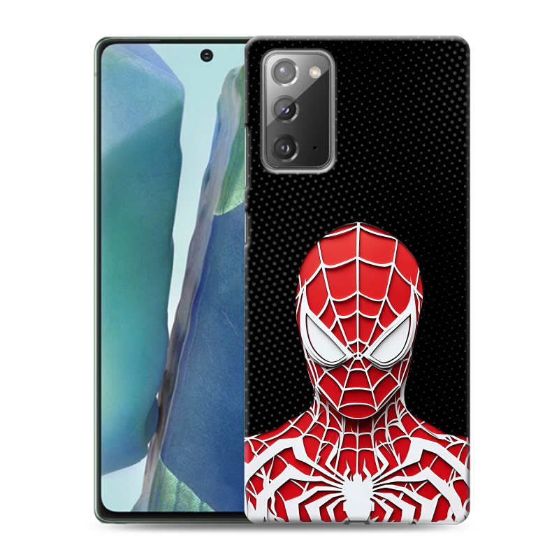 Пластиковый чехол на Samsung Galaxy Note 20 с принтом человек паук spiderman Пластиковый чехол на Samsung Galaxy Note 20 с принтом человек паук spiderman