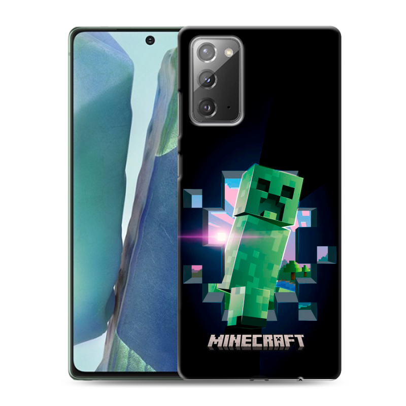 Силиконовый чехол на Samsung Galaxy Note 20 с принтом Майнкрафт Minecraft Силиконовый чехол на Samsung Galaxy Note 20 с принтом Майнкрафт Minecraft